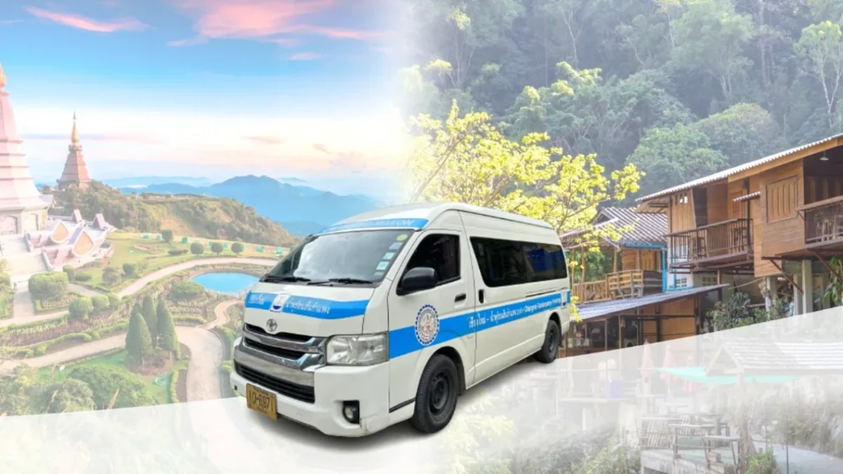 Van shuttle service to Mae Kampong-Mon Cham-Doi Inthanon