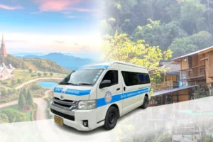 Van shuttle service to Mae Kampong-Mon Cham-Doi Inthanon